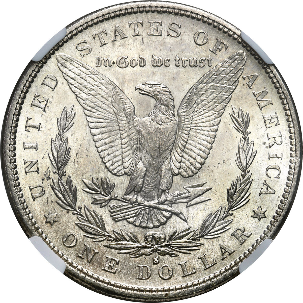 USA. Dolar 1882 S, San Francisco NGC MS63 – PIĘKNY